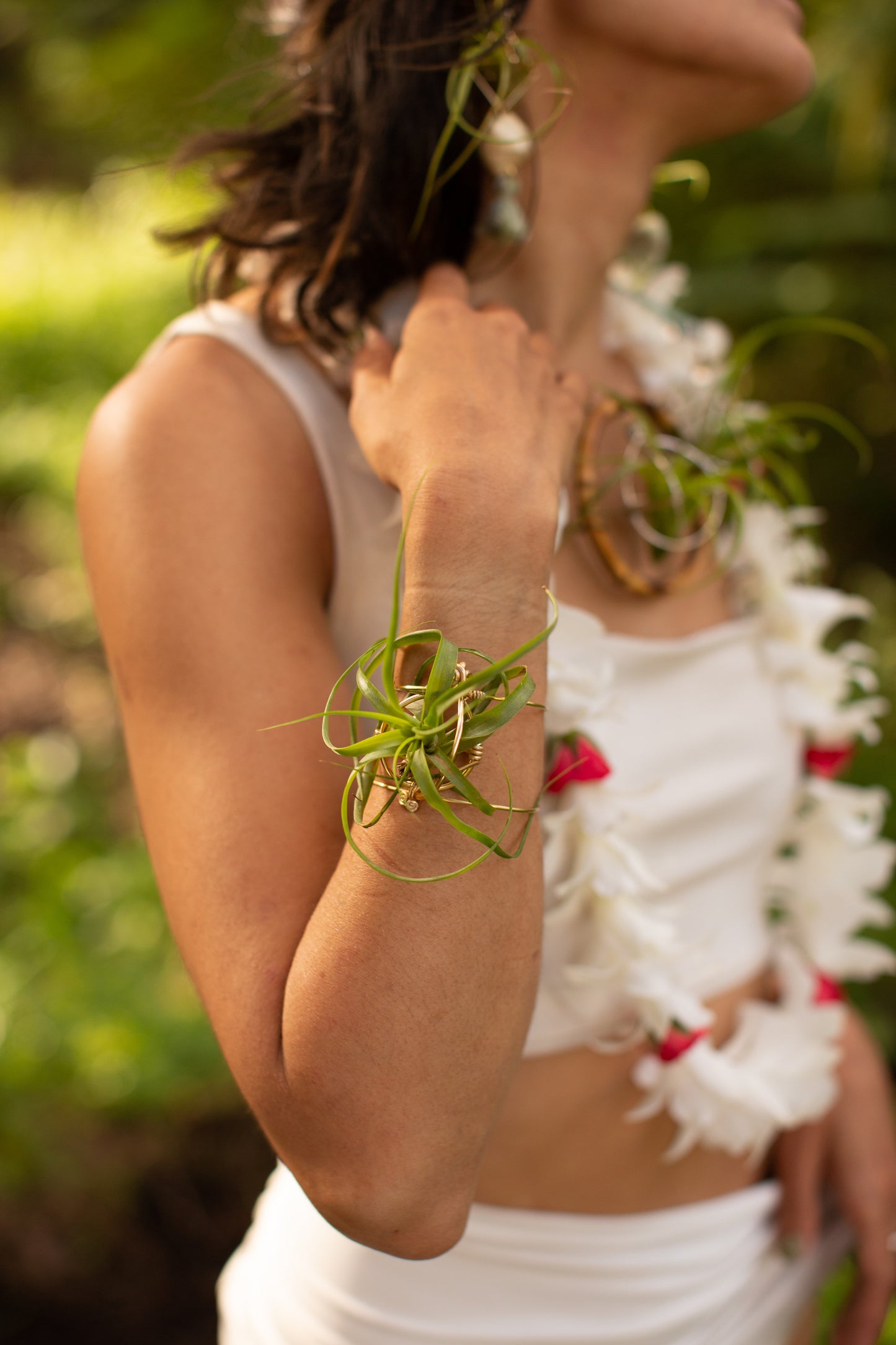 Air Plant Cuff Bracelet ~ Corsage Terrarium ~Anklet + Crystal Pyramid