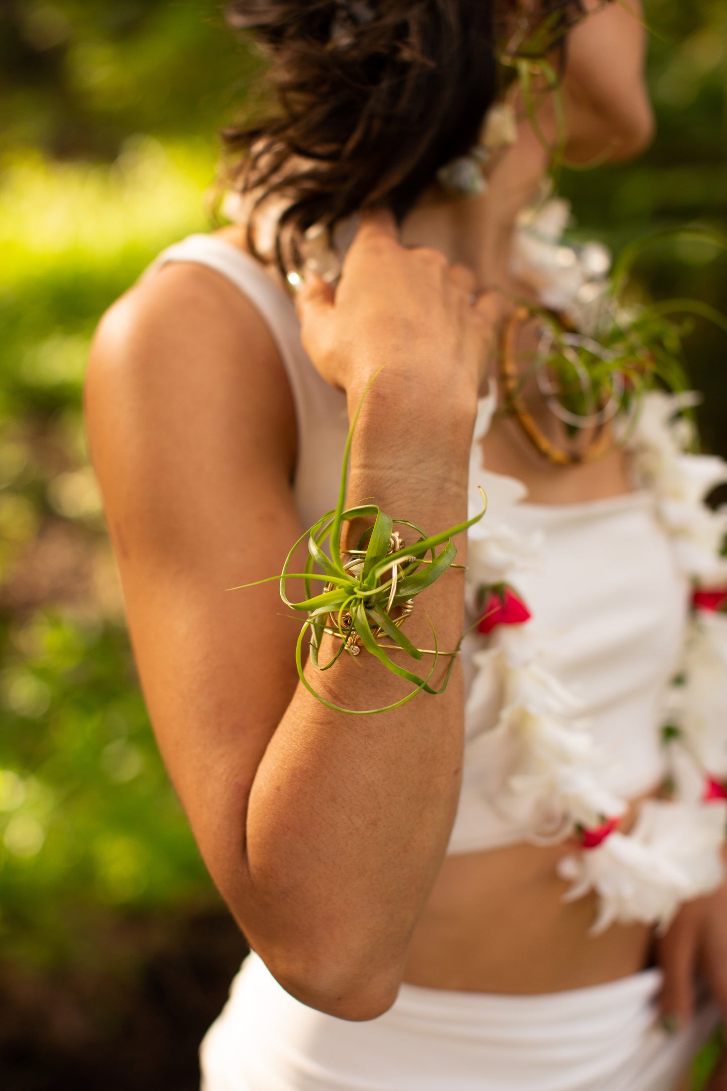 Air Plant Cuff Bracelet ~ Corsage Terrarium ~Anklet + Crystal Pyramid
