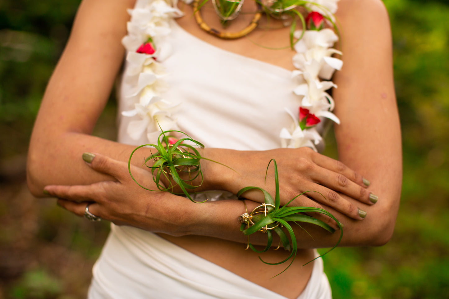 Air Plant Cuff Bracelet ~ Corsage Terrarium ~Anklet + Crystal Pyramid