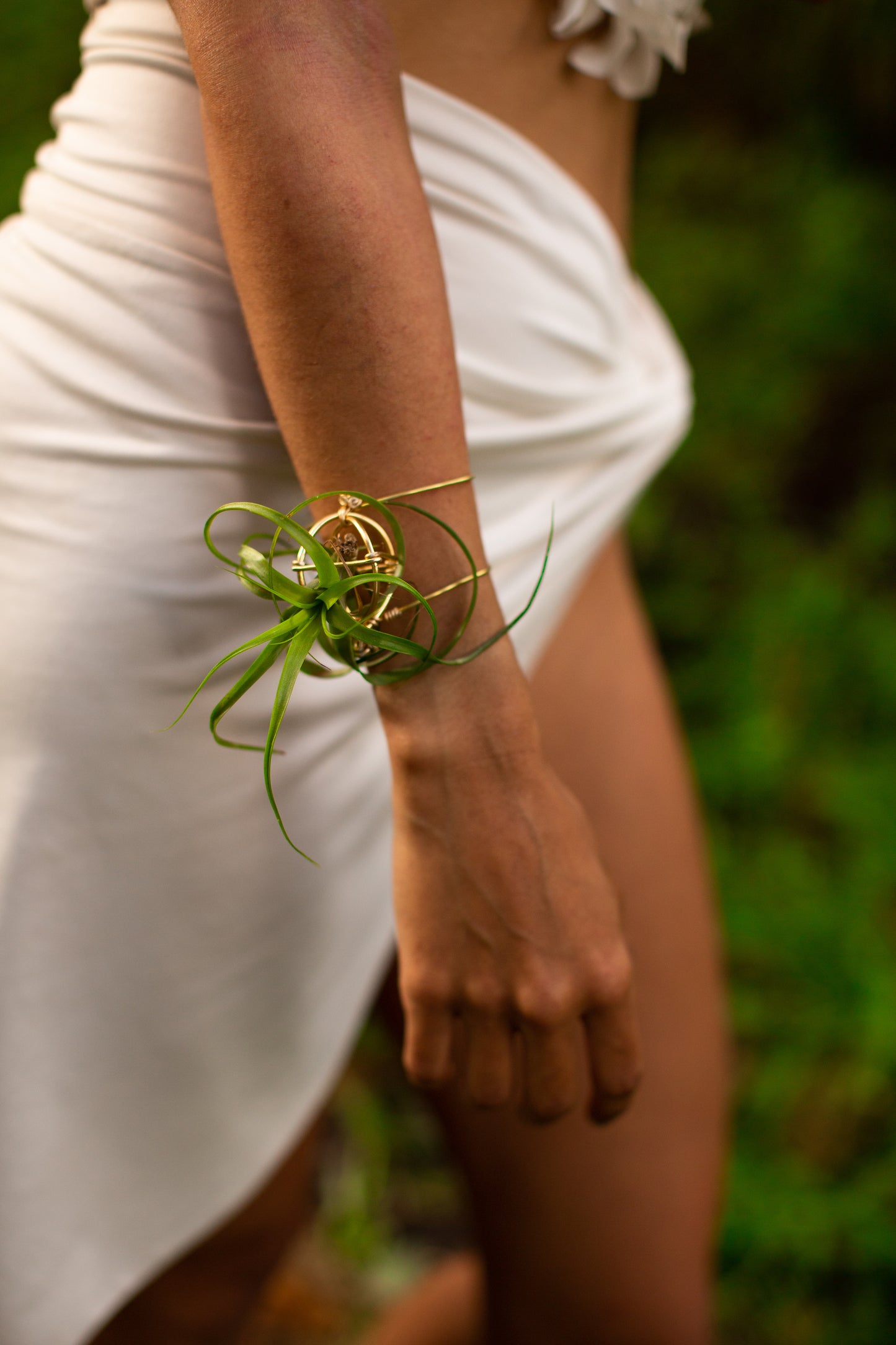 Air Plant Cuff Bracelet ~ Corsage Terrarium ~Anklet + Crystal Pyramid