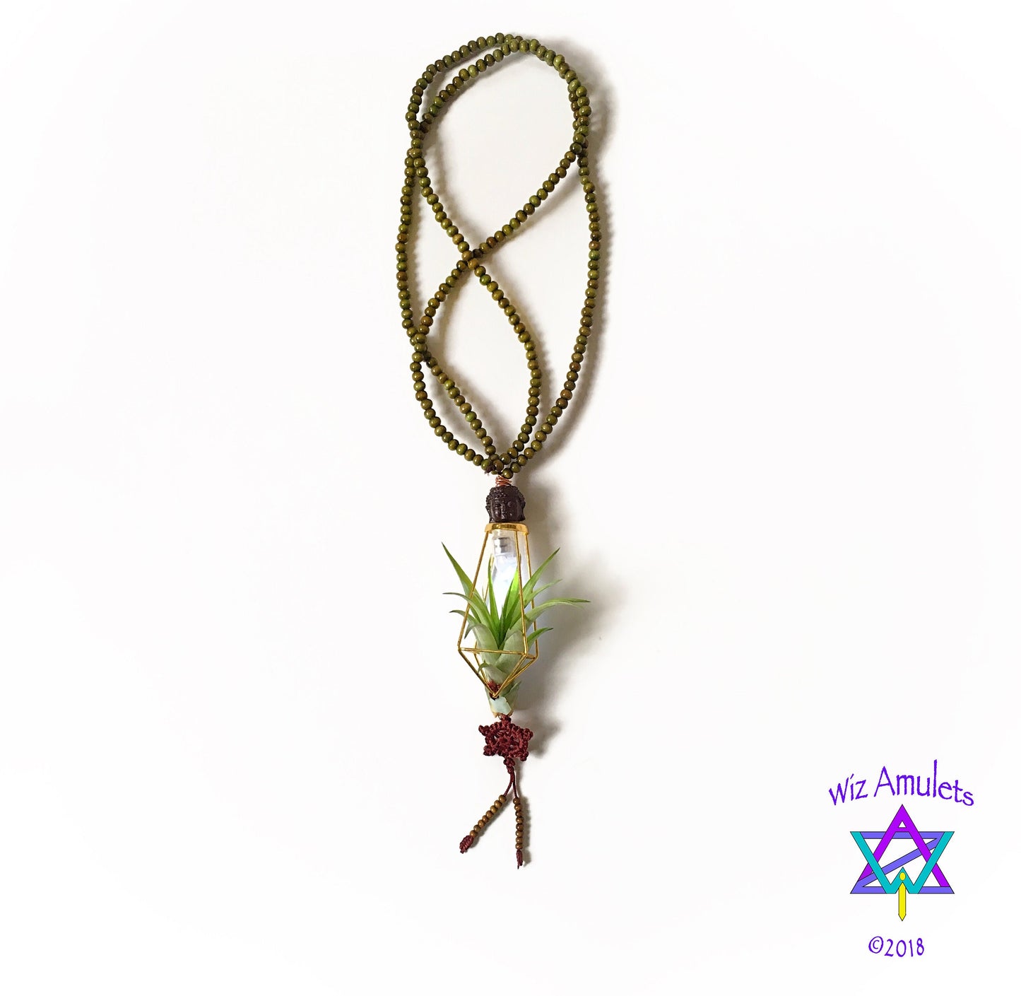 Air Plant Terrarium Necklace (Illuminated) "Glow Grow"