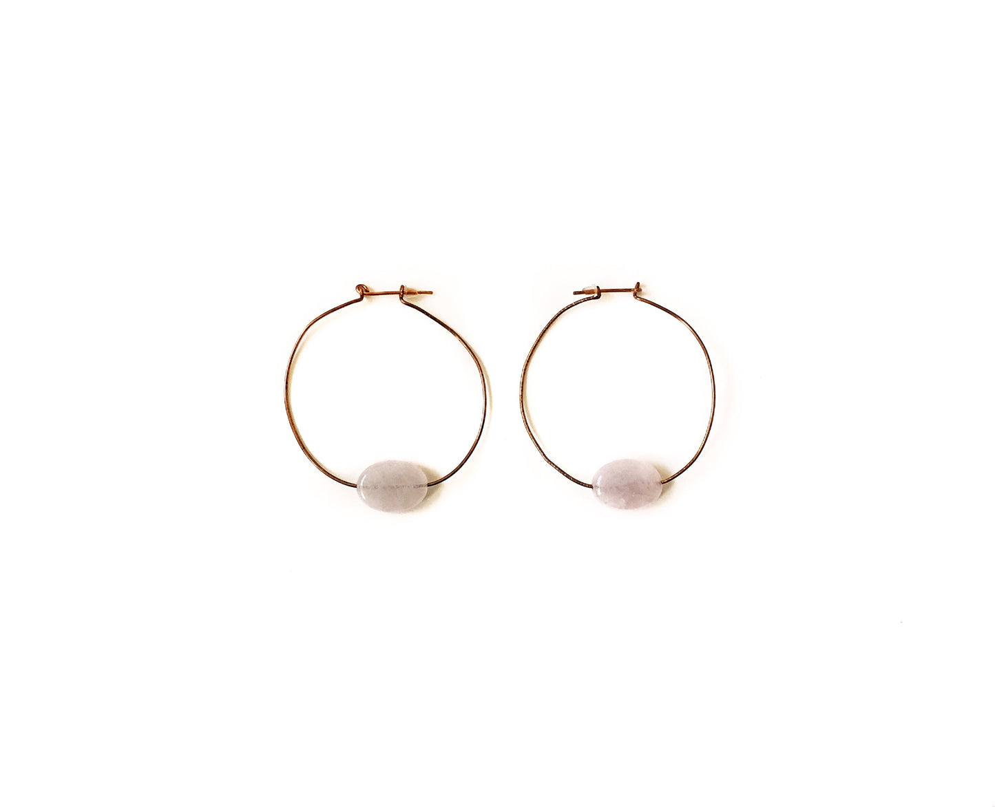 Gemstone Hoop Earrings