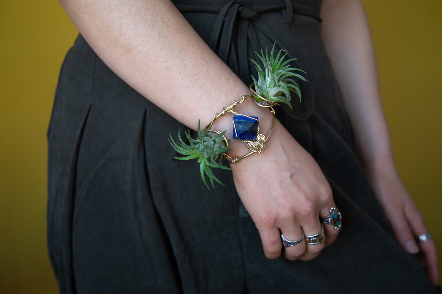 Air Plant Cuff Bracelet ~ Corsage Terrarium ~Anklet + Crystal Pyramid