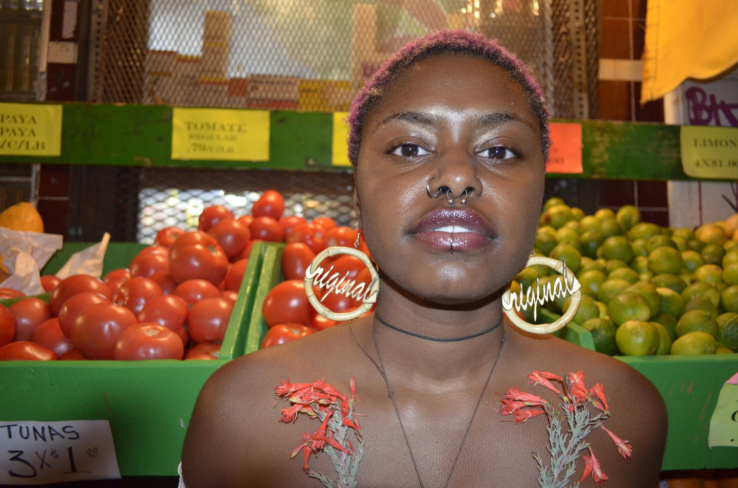 O-Riginal Bamboo Hoop Lasercut Earrings