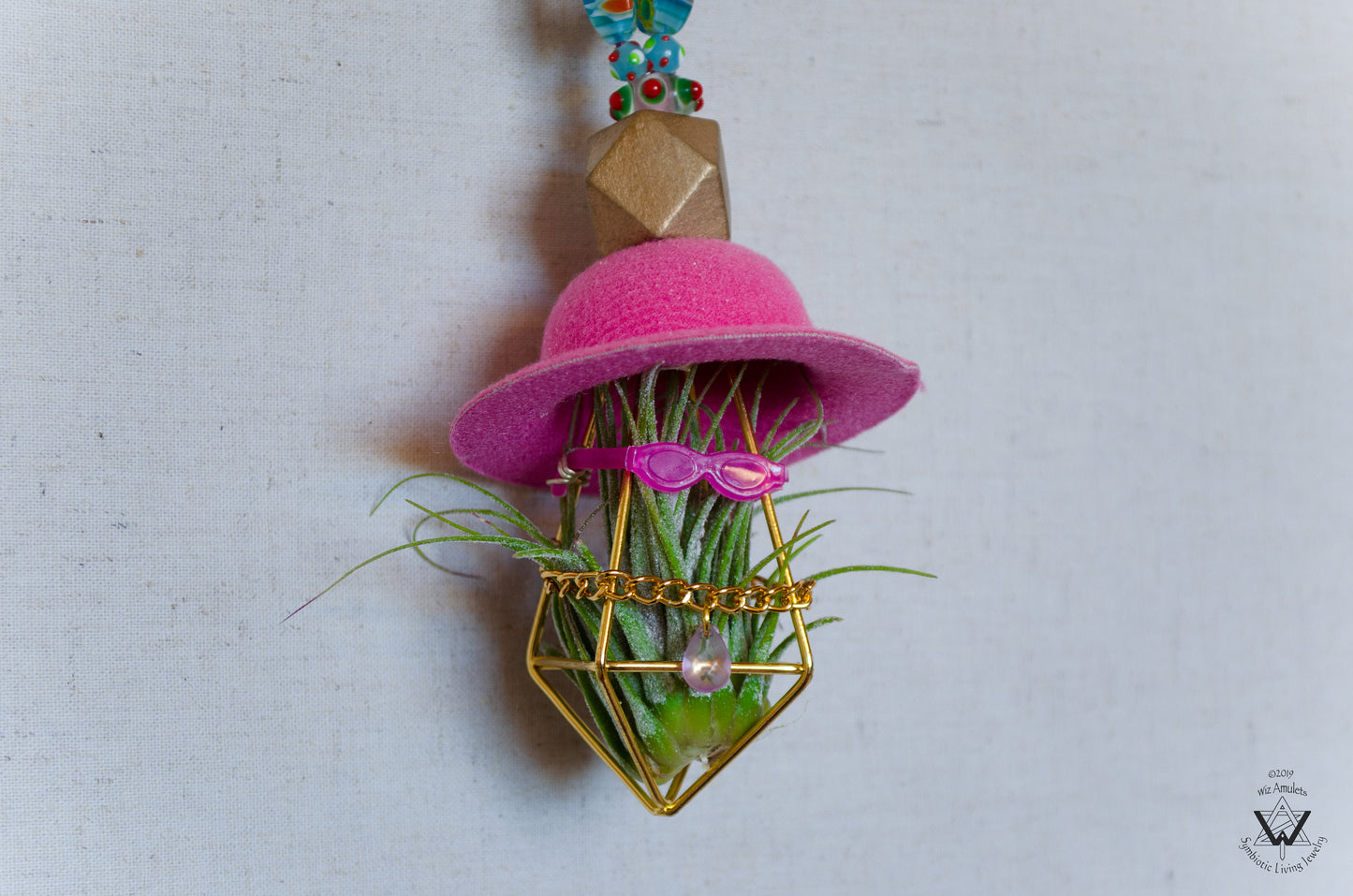 Hip Hop Character Air Plant Necklace Custom