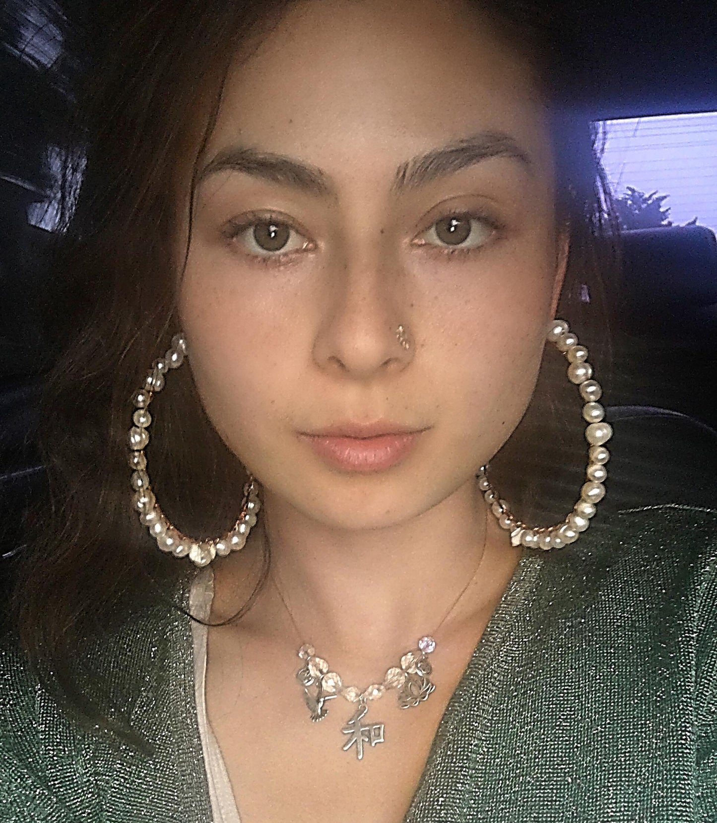 Pearl Hoop Earrings ~ Geniune Pearls (Small, Medium, Large, Many Styles)