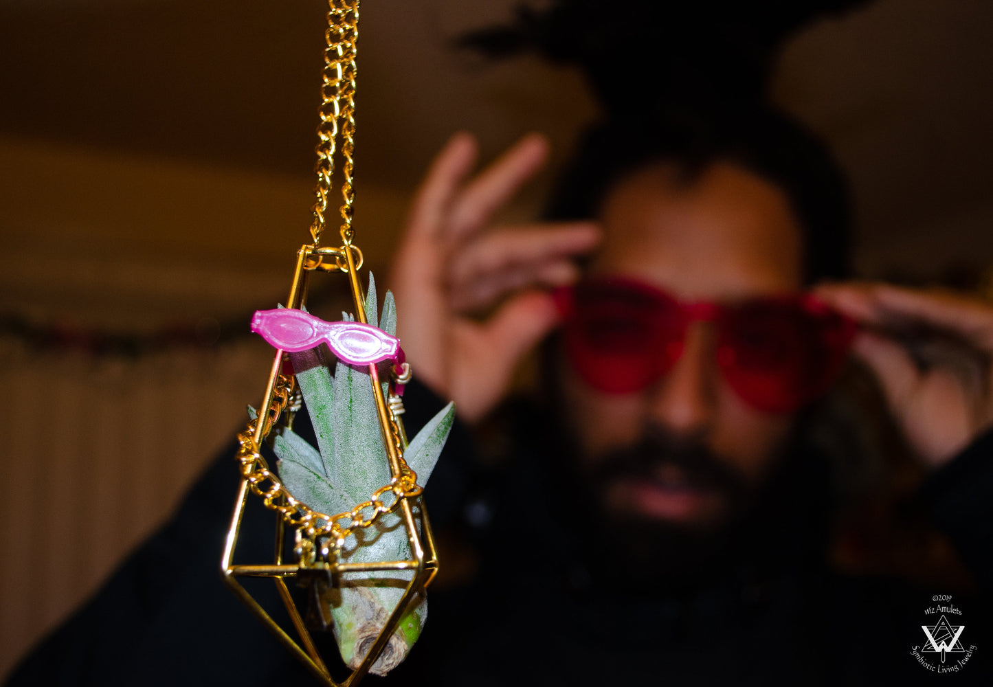 Hip Hop Character Air Plant Necklace Custom