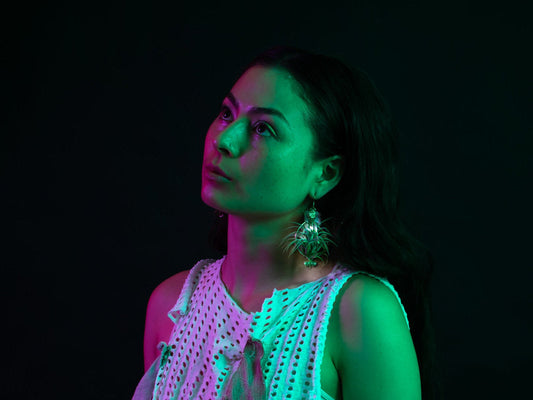 GLOW GROW Air Plant Orb Earrings ~ LED Illuminated