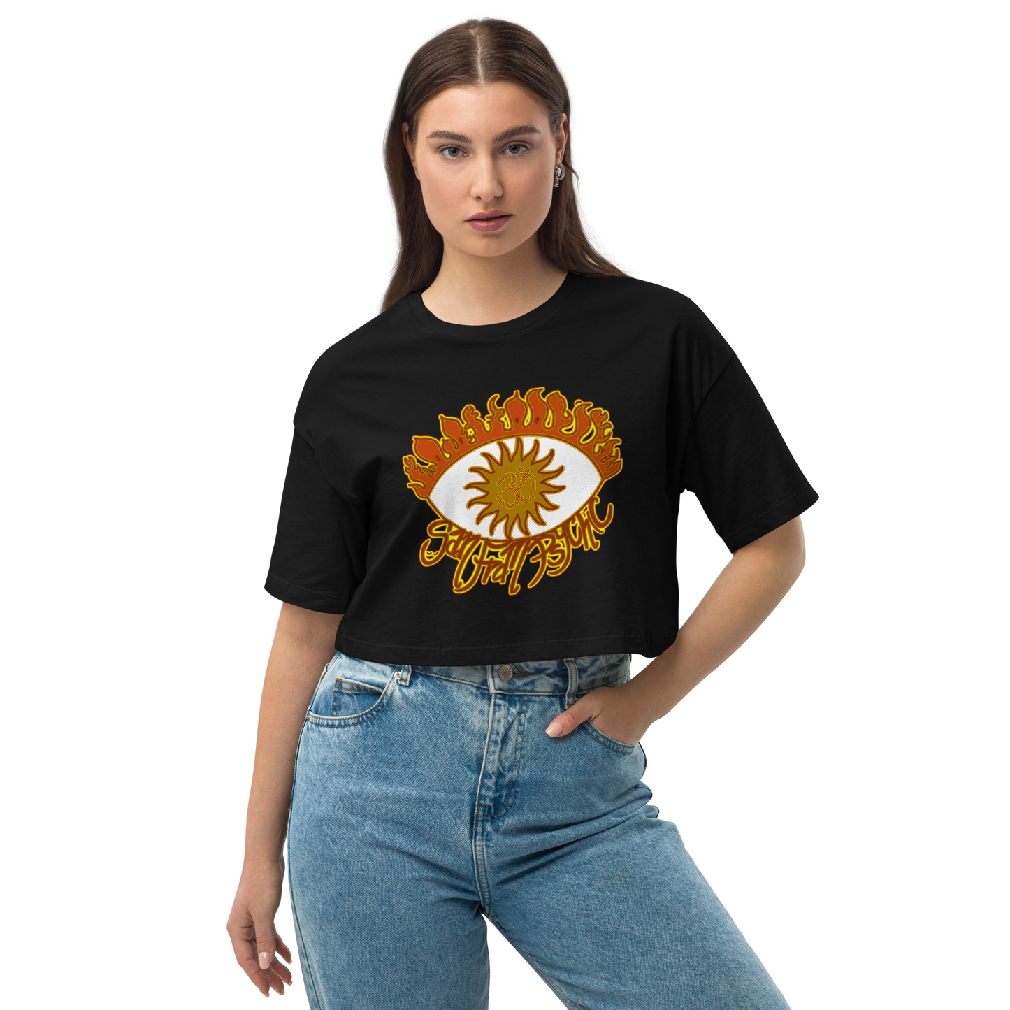 Fiya Eye San FranPsychic Crop Top