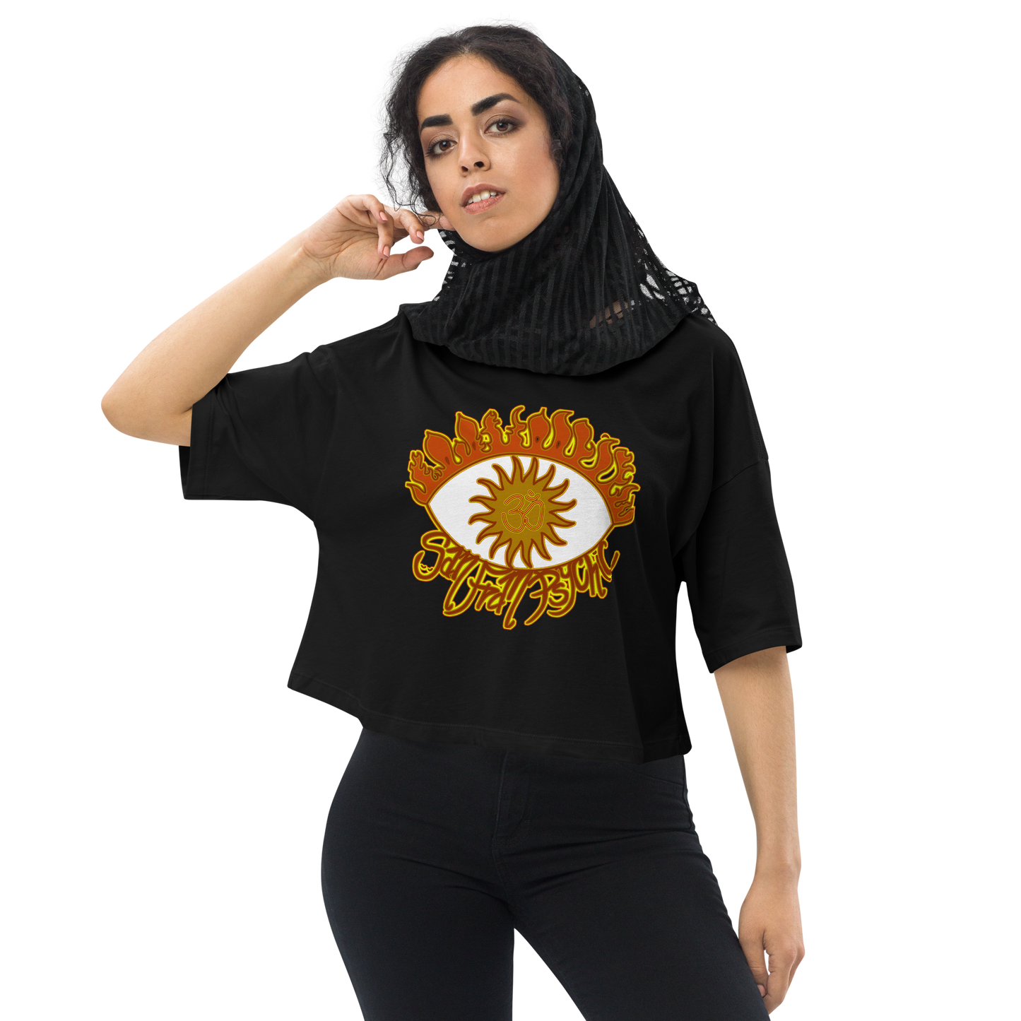 Fiya Eye San FranPsychic Crop Top