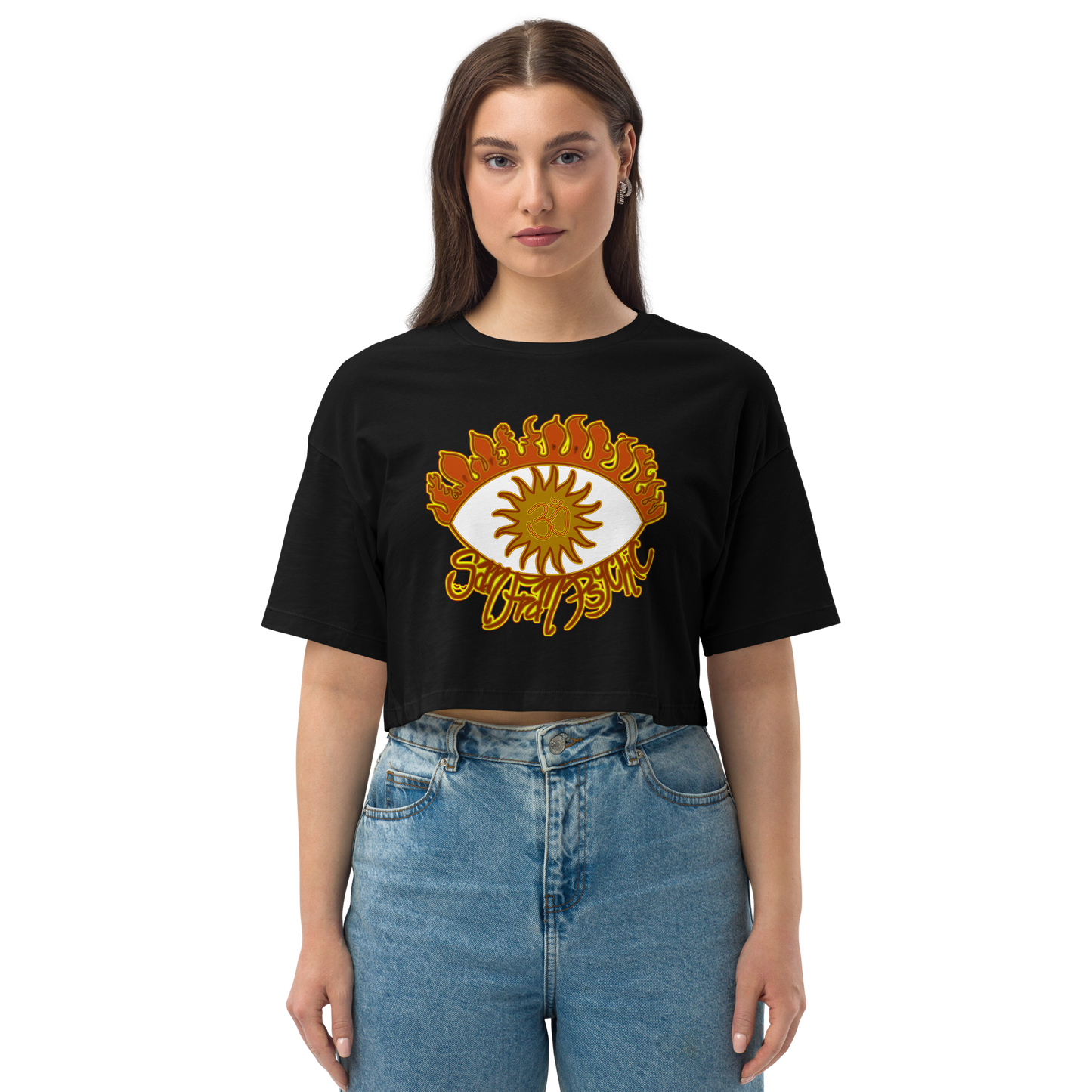 Fiya Eye San FranPsychic Crop Top