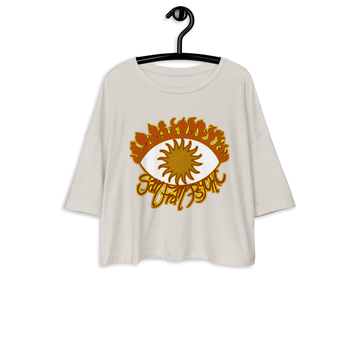 Fire Eye San FranPsychic Loose Crop Top