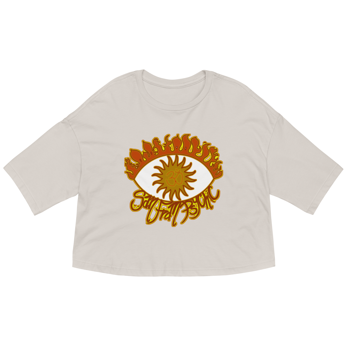 Fire Eye San FranPsychic Loose Crop Top