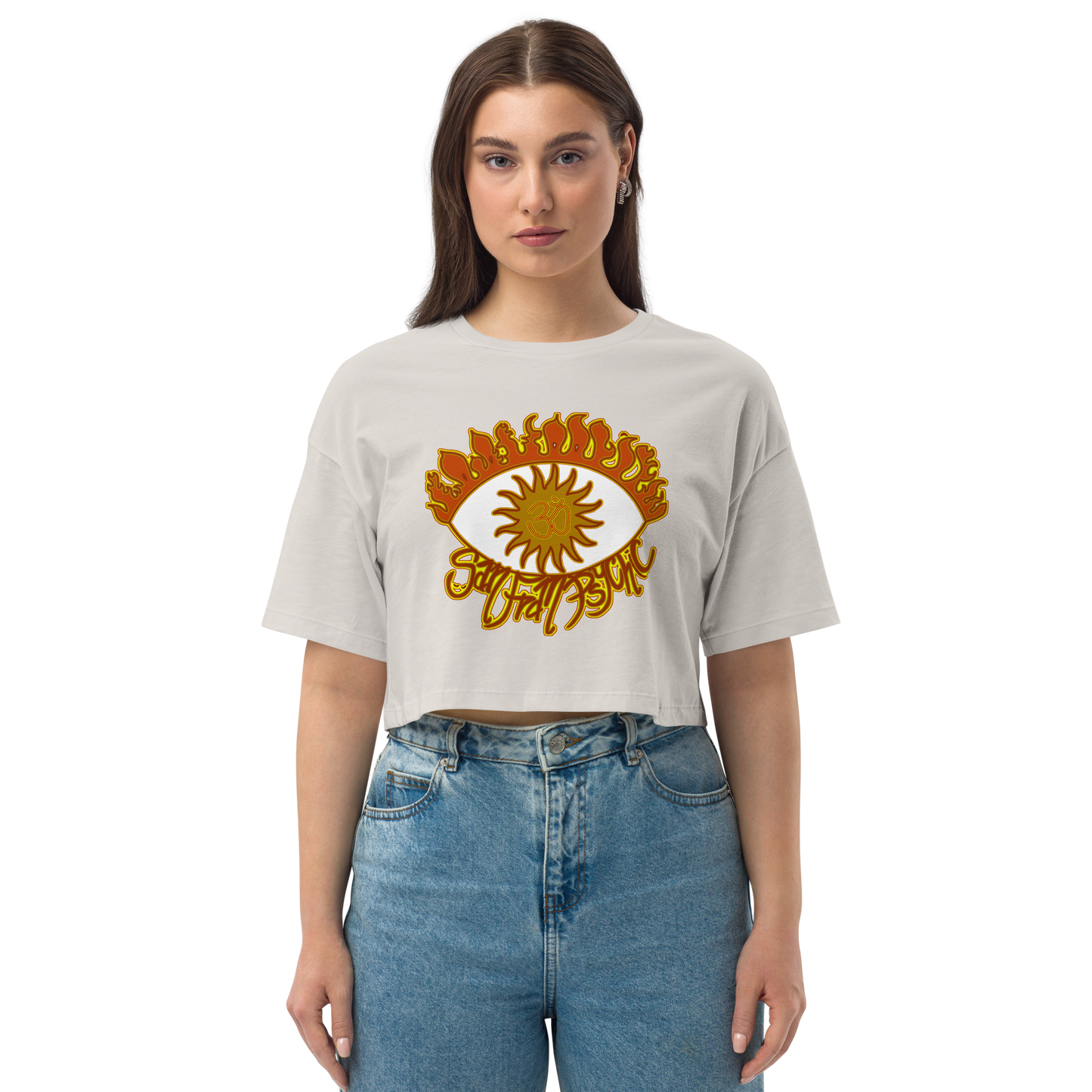 Fire Eye San FranPsychic Loose Crop Top