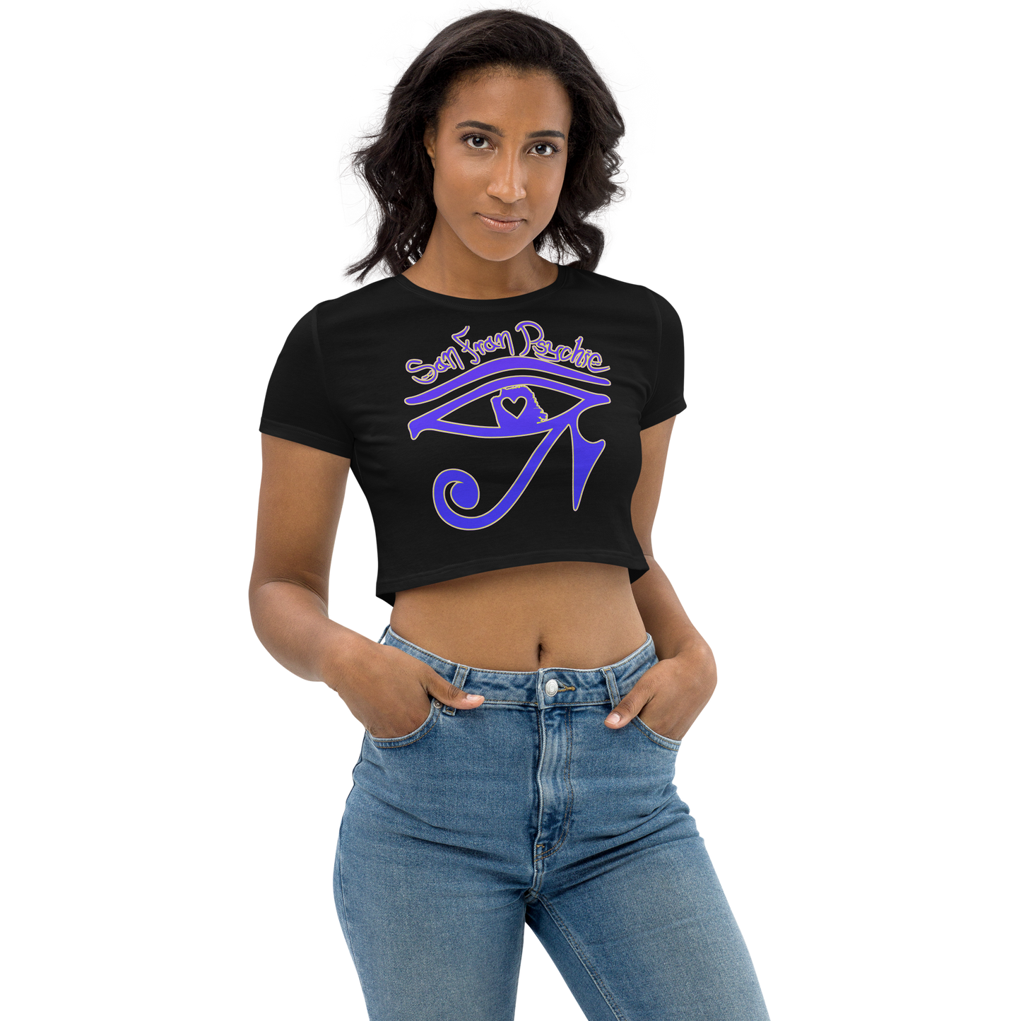 SF Ra Eye Mystic San FranPsychic Crop Top