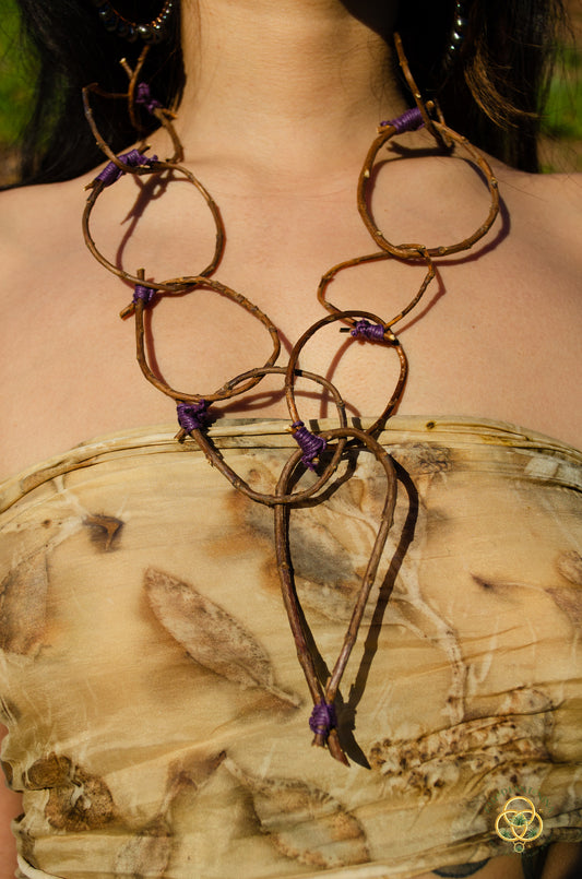 Wood Branch Natural Chain Necklace