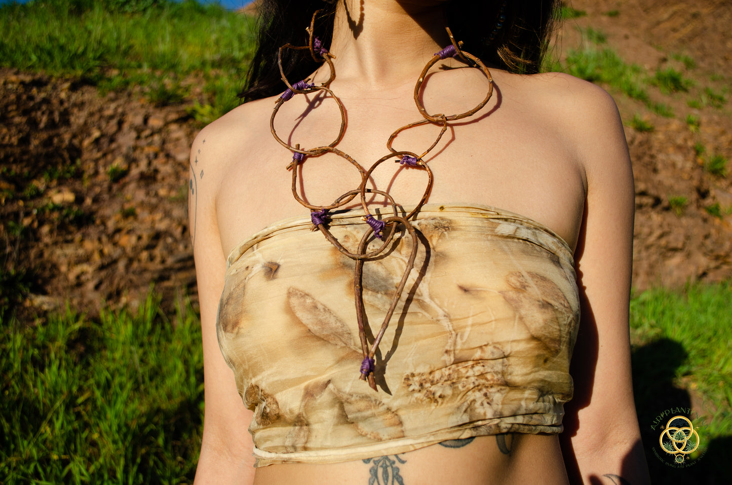 Wood Branch Natural Chain Necklace