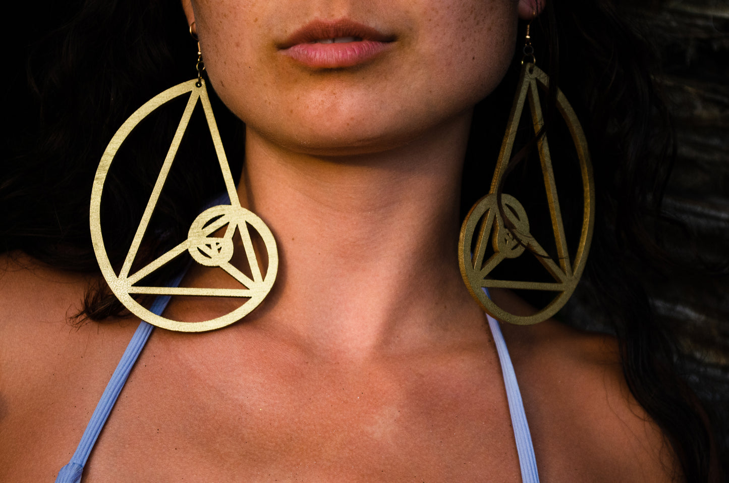 Golden Ratio Fibonacchi Wooden Earrings
