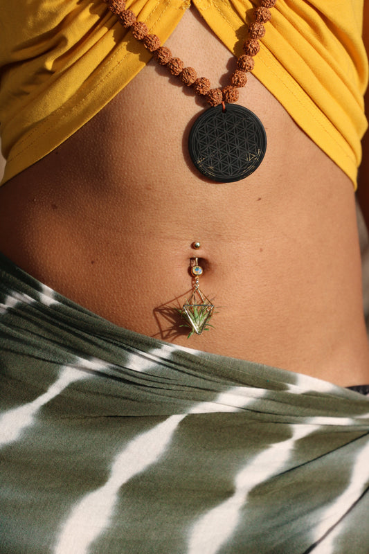 Air Plant Belly Ring